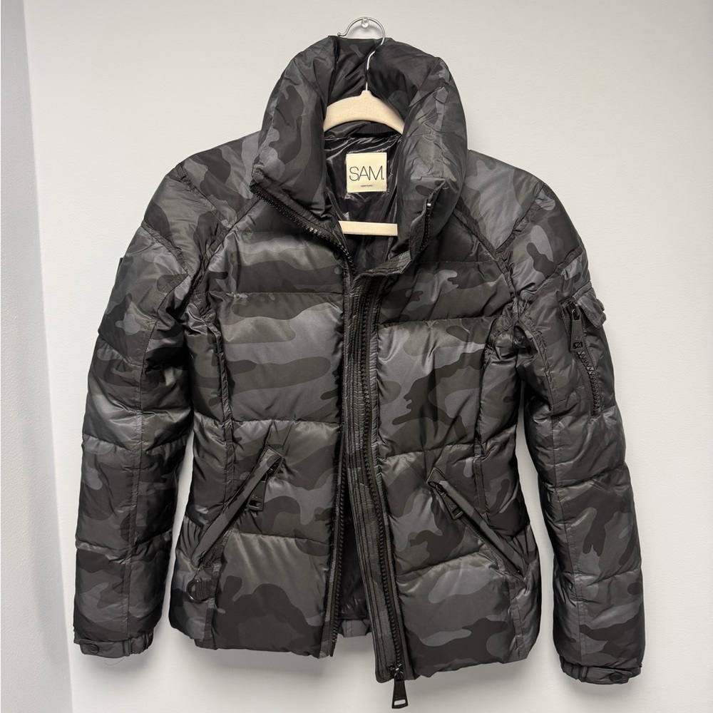 SAM Black and Gray Camo Jacket.